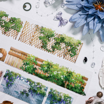 Daxiangjun Studio Ancient Style Fence Garden PET Tape 1.97*196.85 inch