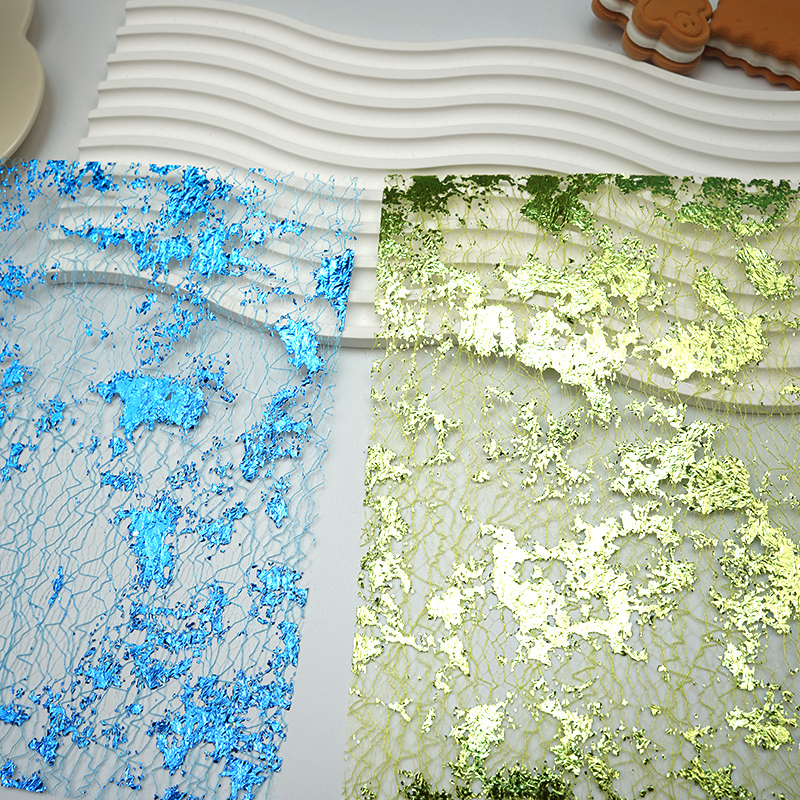 Gilded Iridescent Mesh Fabric Paper – Junk Journal Foil Embellishment