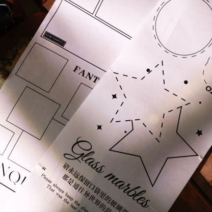 YIER Studio Die-Cut Base Frame Washi PET Tape 125mm*500cm