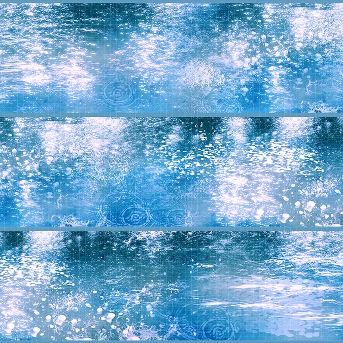 OKMT Studio 40mm/3M Water Ripples Floor Tiles Textures Sky Clouds Stars PET Tape