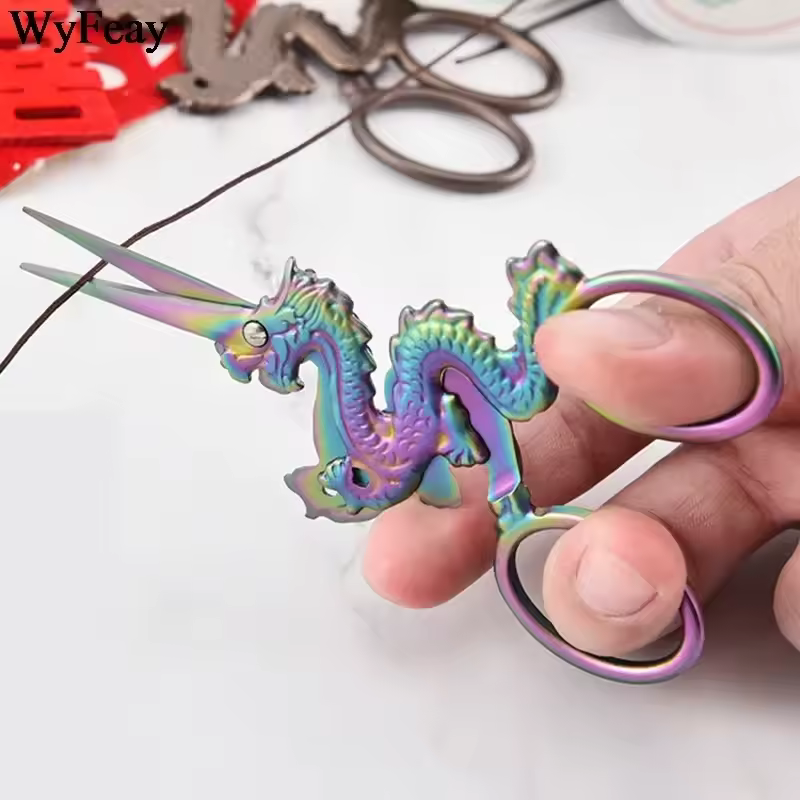 Dragon Horse Snake Shape Craft Scissors