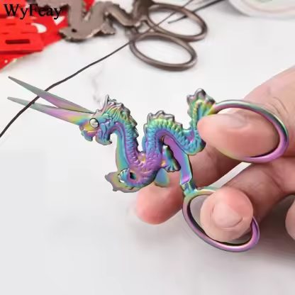 Dragon Horse Snake Shape Craft Scissors