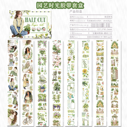 3 Style European and American Character Series Tape Set Washi & PET 4 Volumes