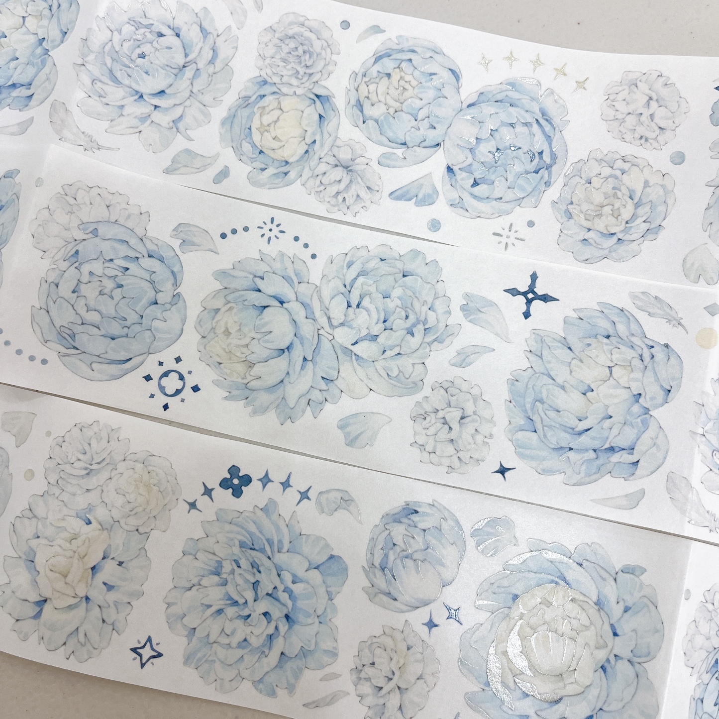 OKMT Studio 60mm/5M Light white Flowers PET Tape