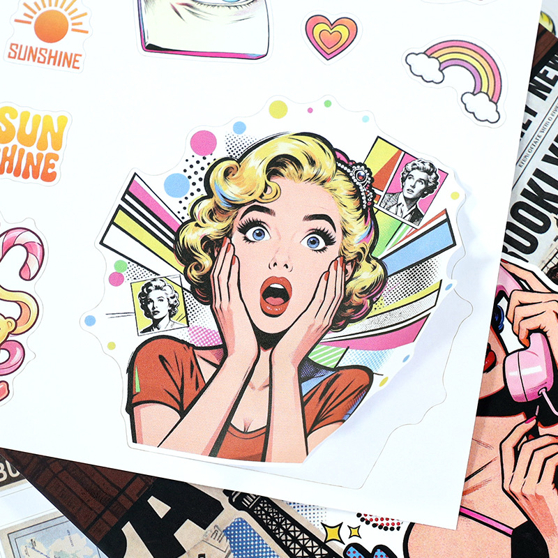20Sheet/Pack Pop Art PET Washi Sticker Book