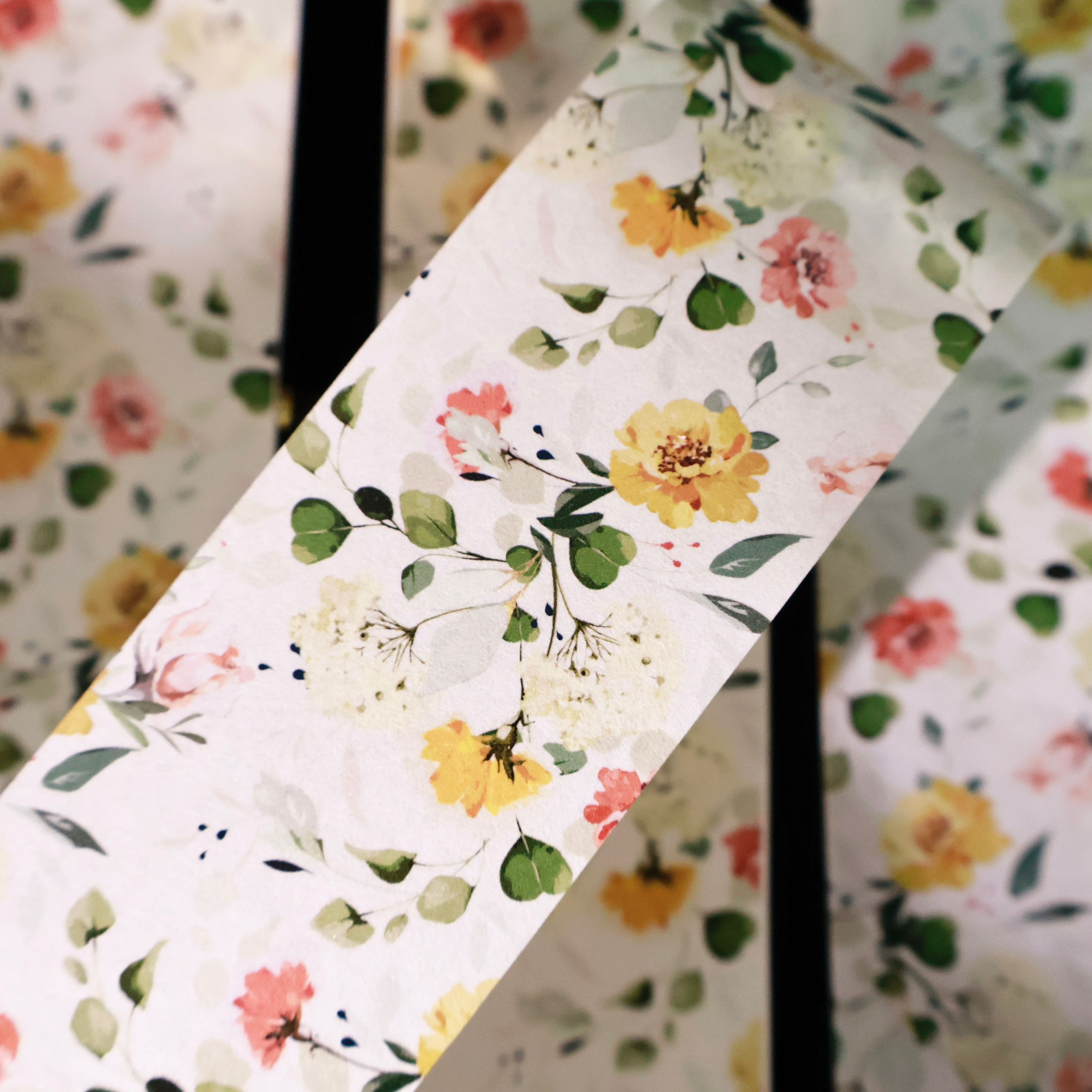 YIER Studio Small Floral Washi Tape 1.77*196.85 inch