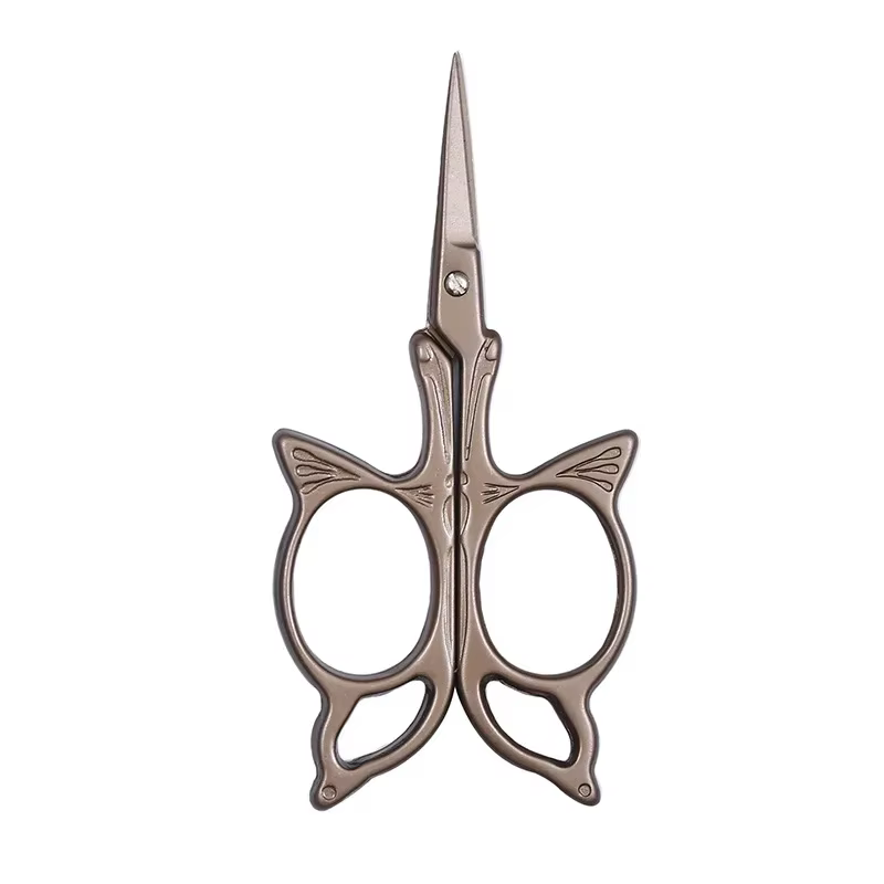 1 Pack Vintage Stainless Steel Antique Scissors for DIY Needlework Tools Tailor Scissors-JournalTale