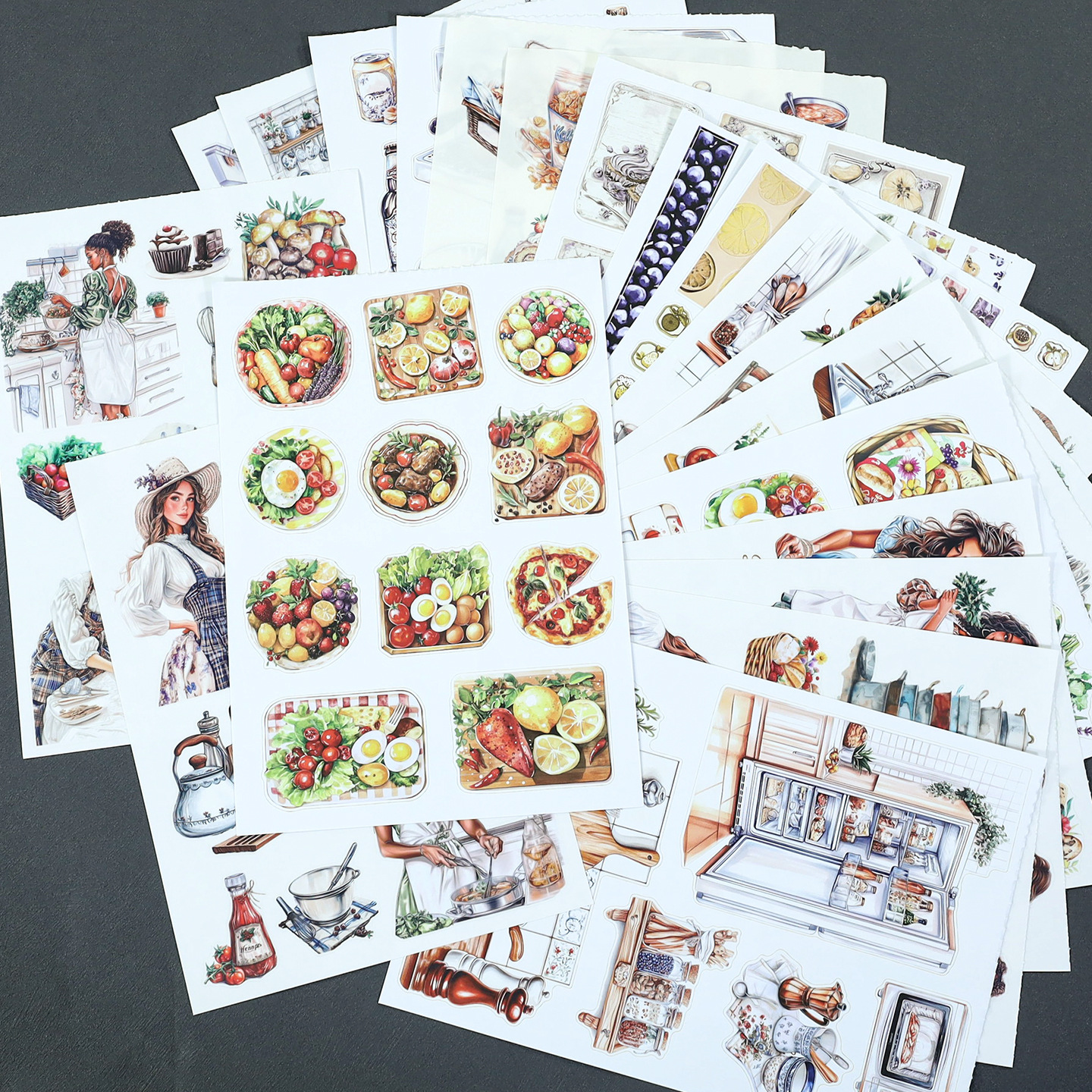 20Sheet/Pack Lifestyle & Baking PET Washi Sticker Book