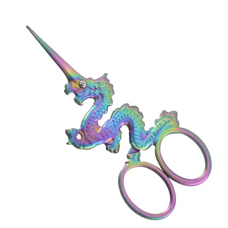 Dragon Horse Snake Shape Craft Scissors