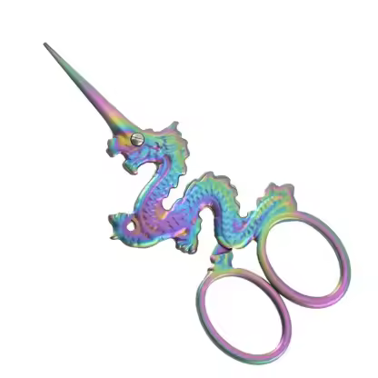 Dragon Horse Snake Shape Craft Scissors