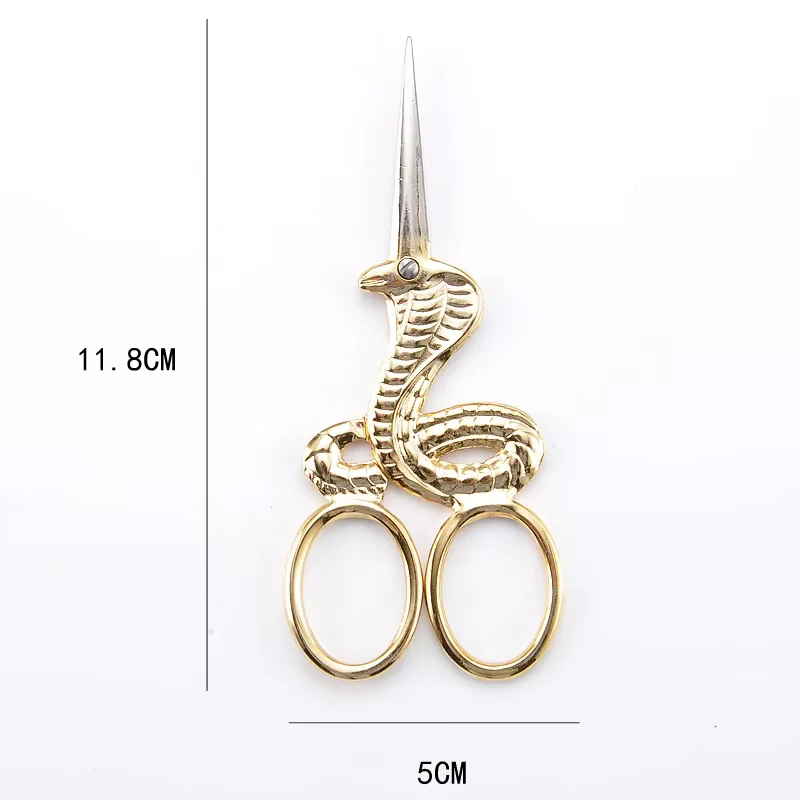 1 Pack Vintage Stainless Steel Antique Scissors for DIY Needlework Tools Tailor Scissors-JournalTale