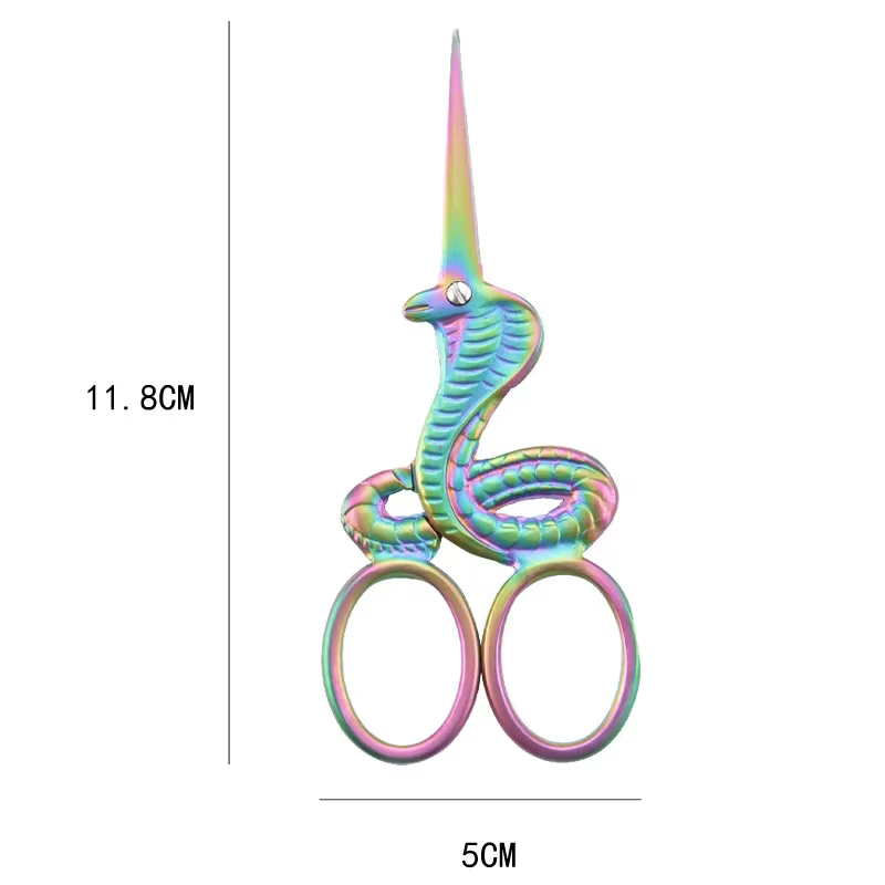 Dragon Horse Snake Shape Craft Scissors