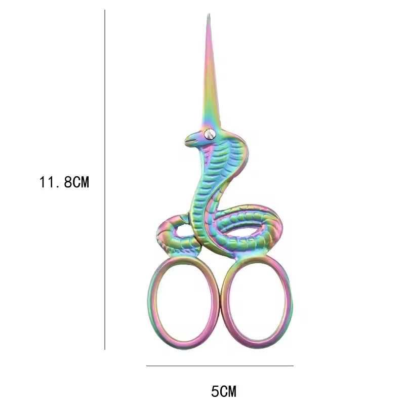 Dragon Horse Snake Shape Craft Scissors