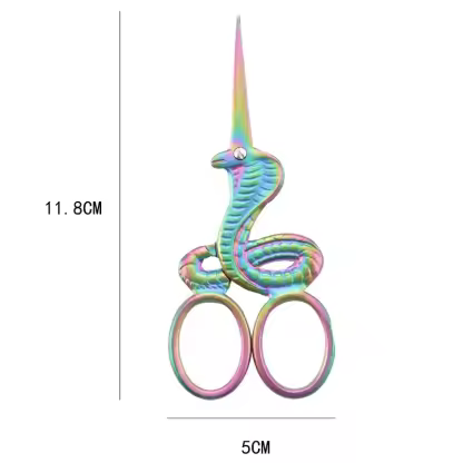 Dragon Horse Snake Shape Craft Scissors