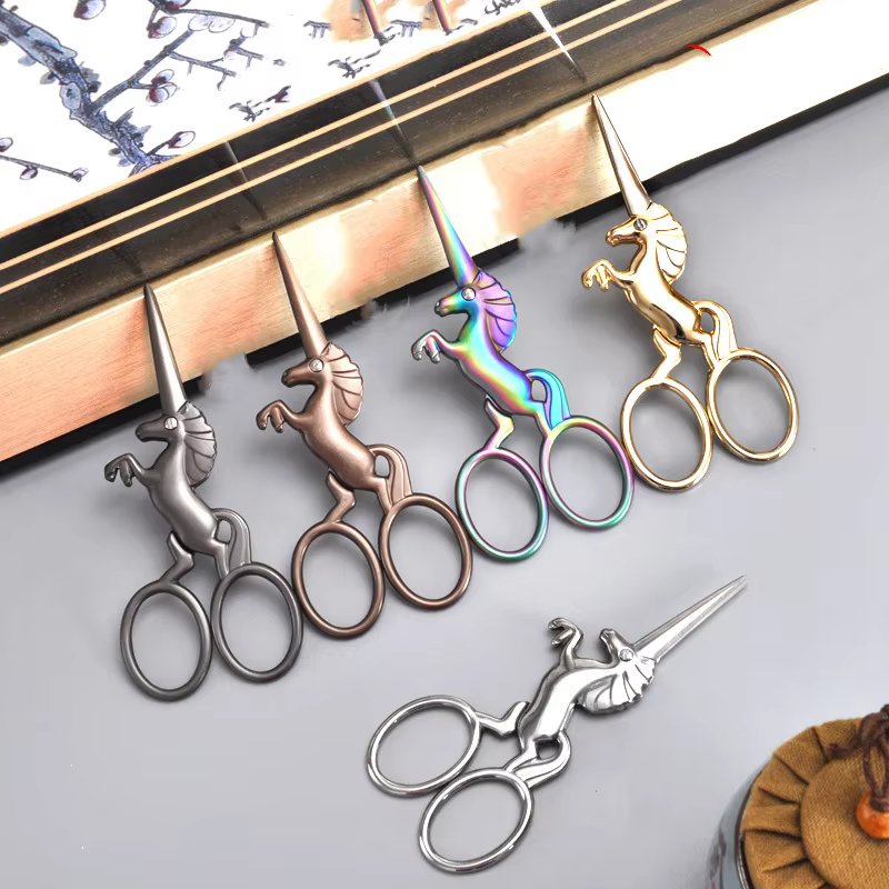 Dragon Horse Snake Shape Craft Scissors