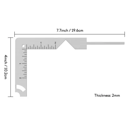 5-in-1 Cover binding ruler, stainless steel corner cutting for scrapbooking tools