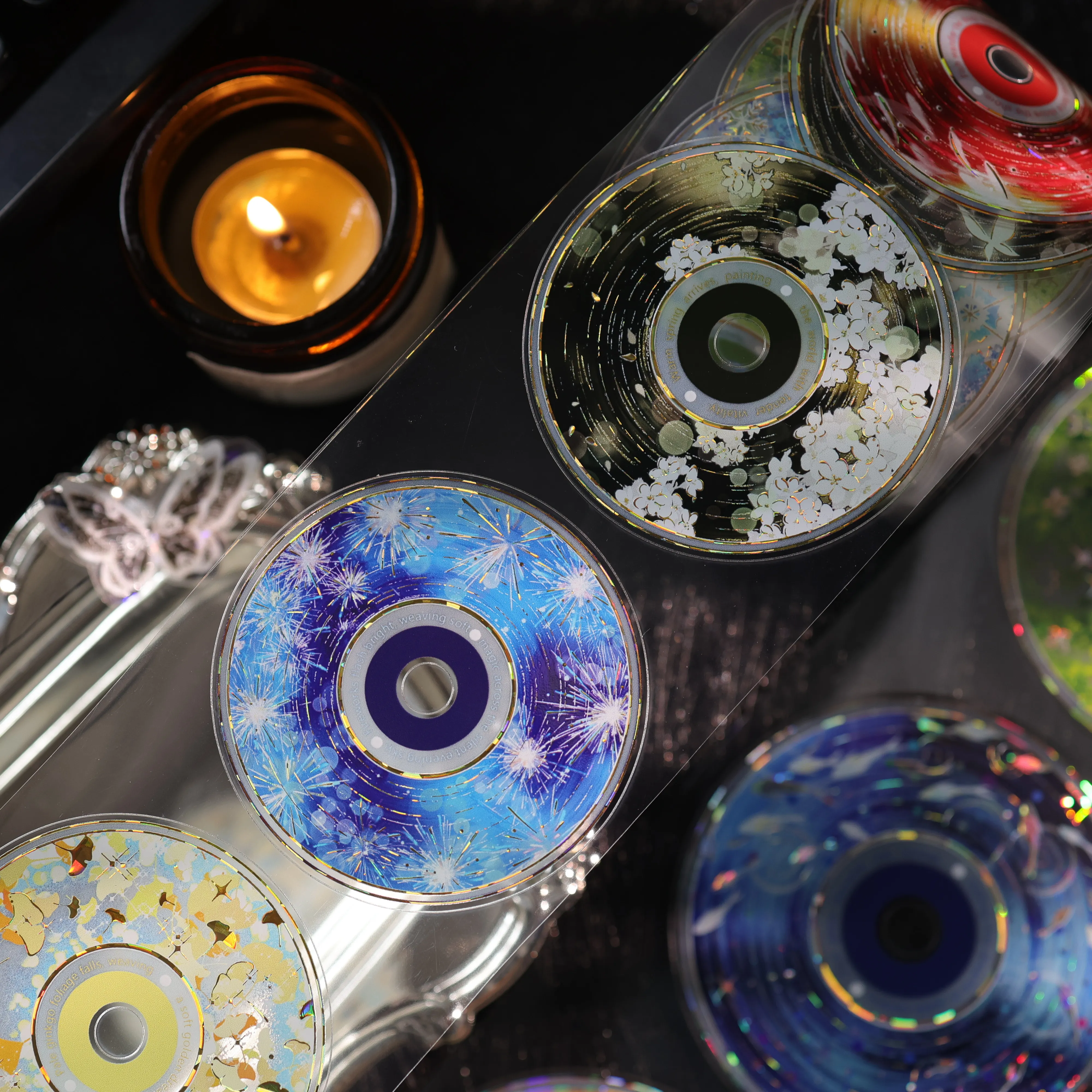 YIER Studio Pre-cut Color CD PET Tape