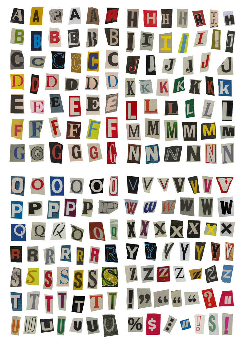 Alphanumeric symbol label stickers