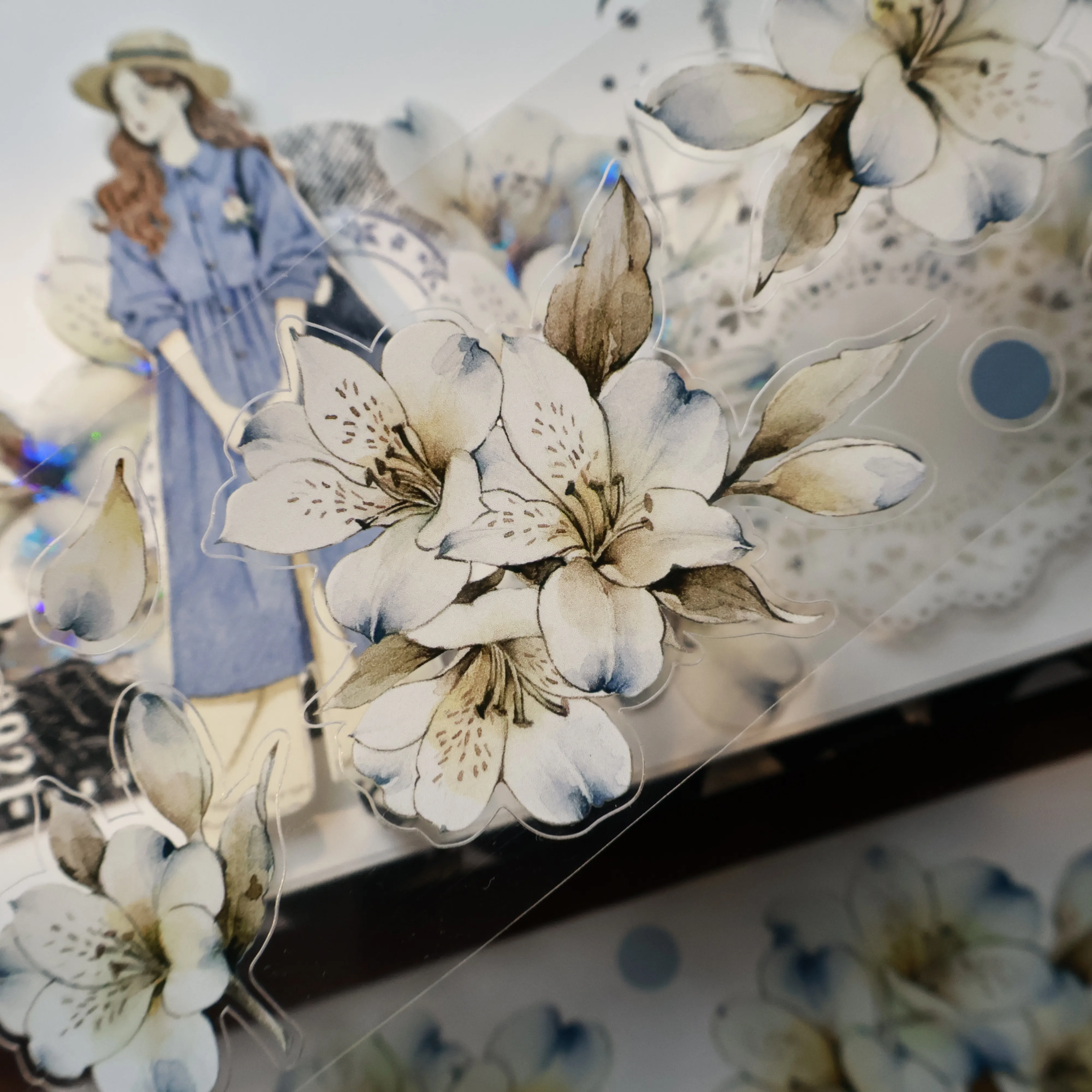 YIER Studio Red Roses Washi PET Tape