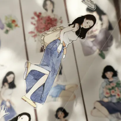 YIER Studio Sweet Girl Washi PET Tape 2.17 * 78.74 inch