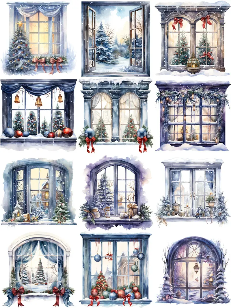 Christmas Window Theme adhesive stickers