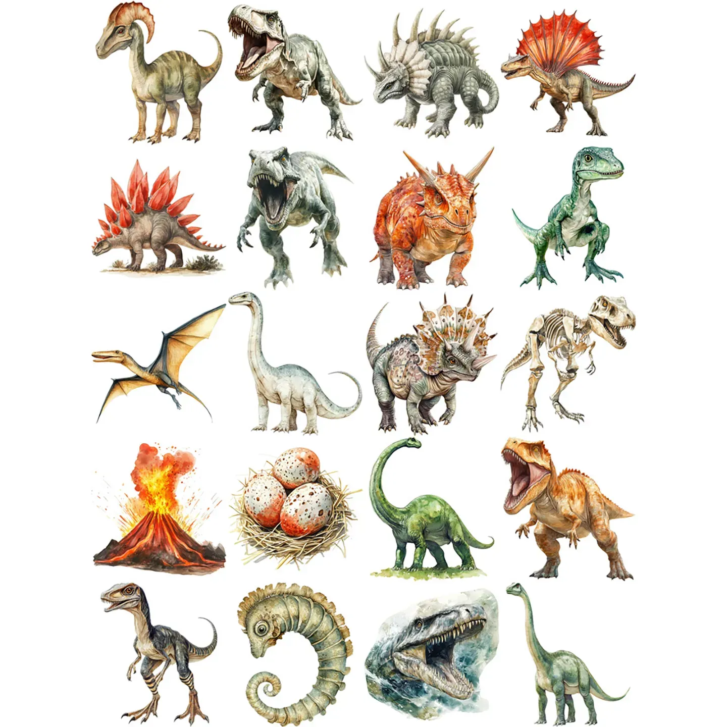 Dinosaur Theme adhesive stickers