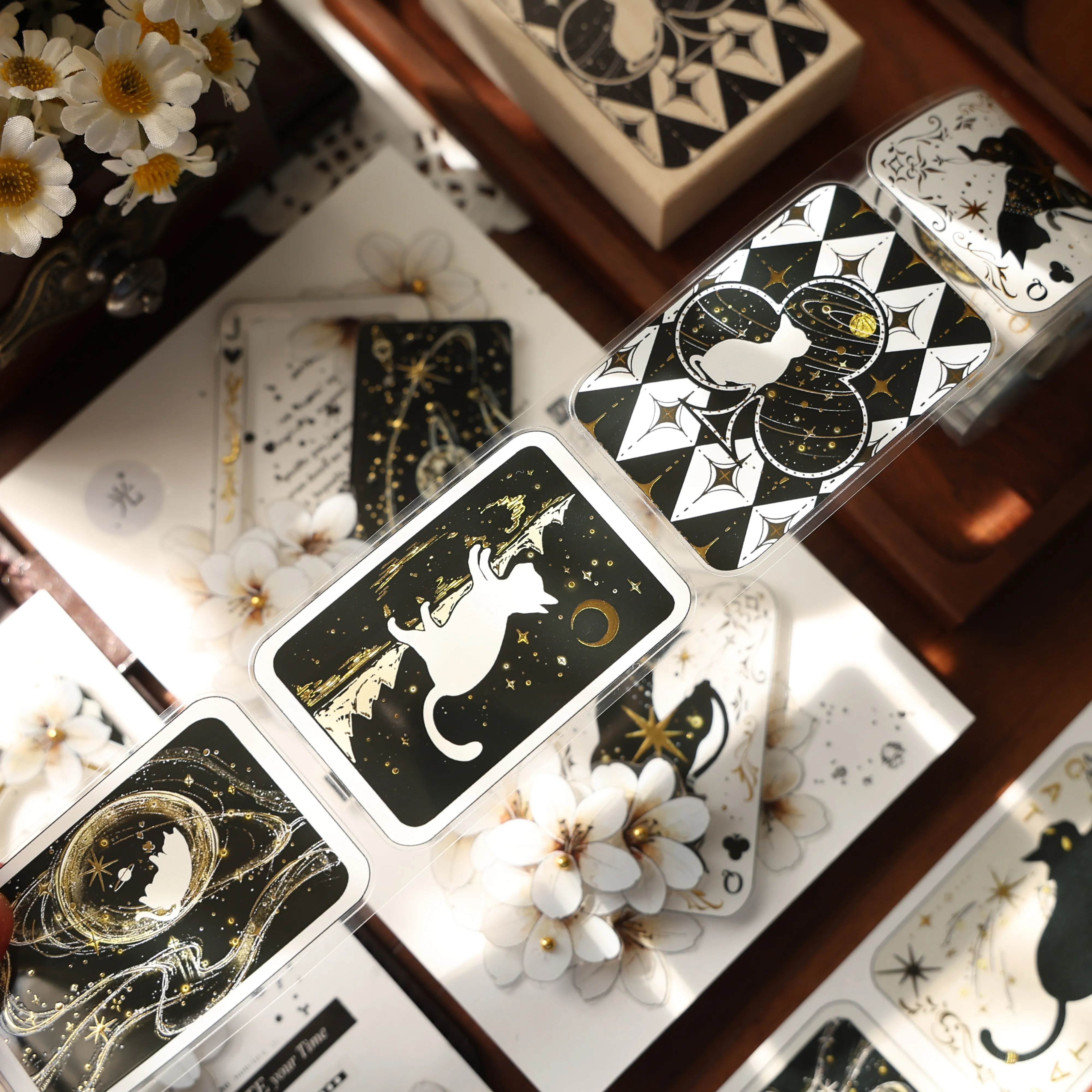 YIER Studio Zodiac Playing Cards PET Washi Tape 1.77*196.85 inch