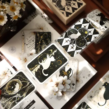 YIER Studio Zodiac Playing Cards PET Washi Tape 1.77*196.85 inch