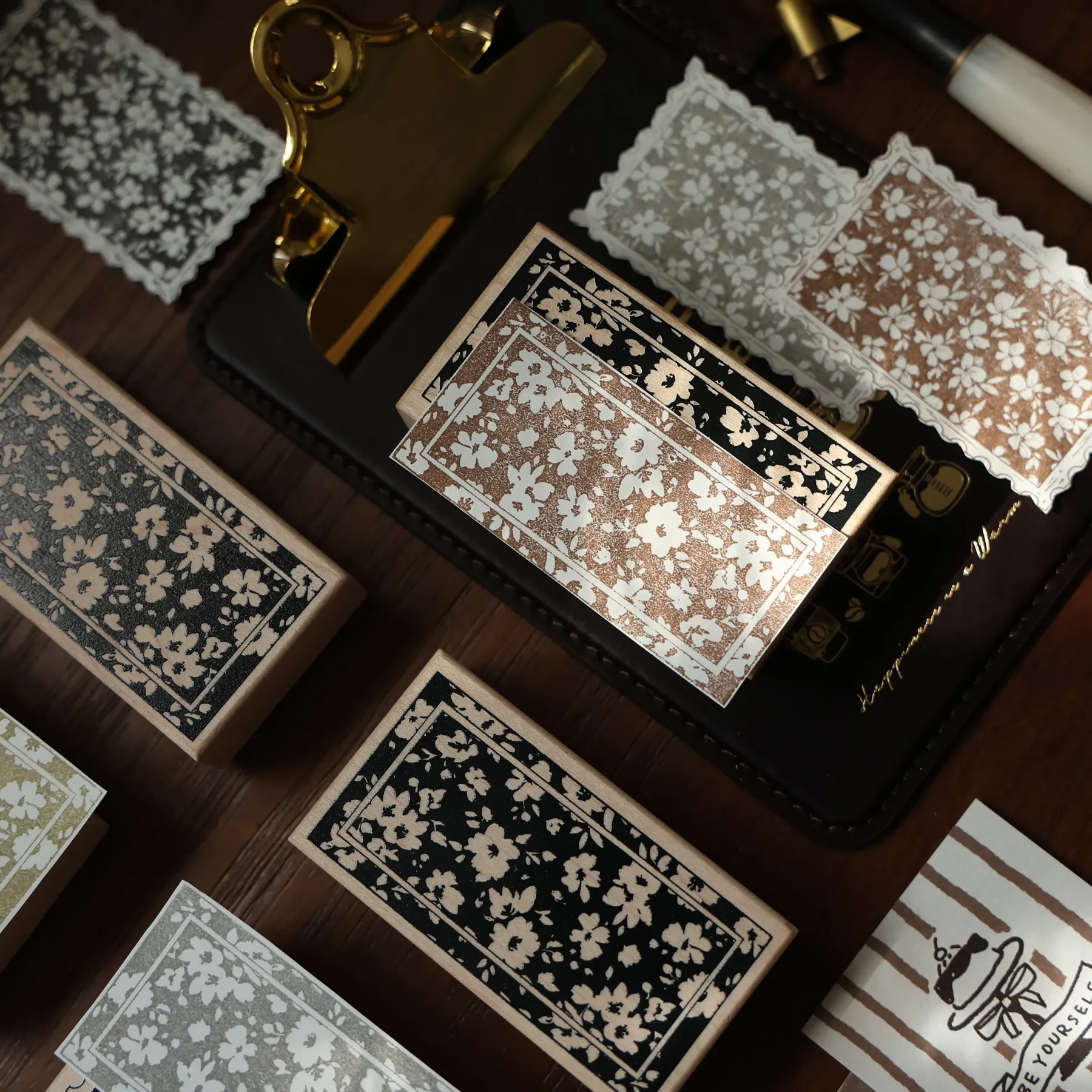 YIER Studio Floral Wood Stamp