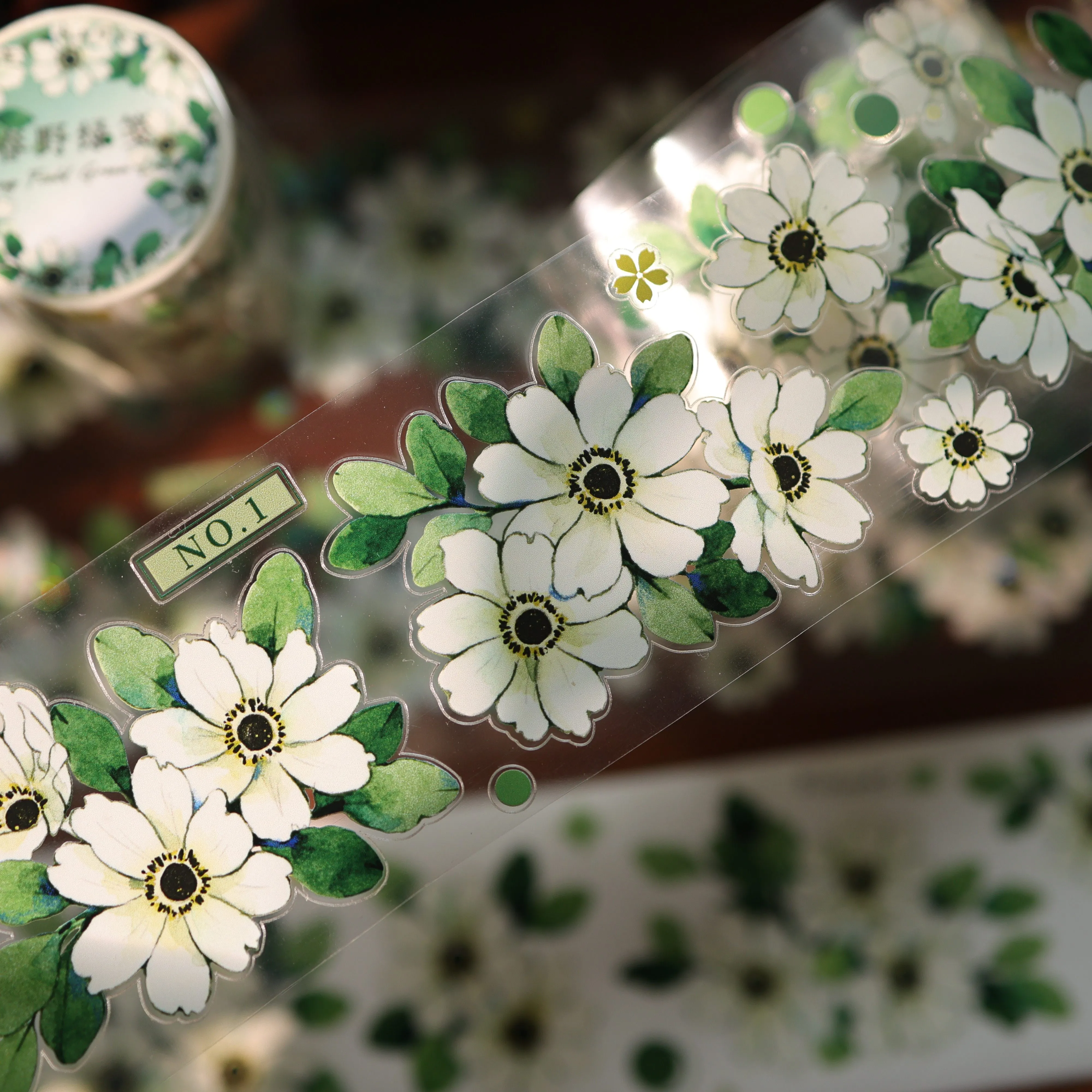 YIER Studio Summer Four-Leaf Clover PET Tape