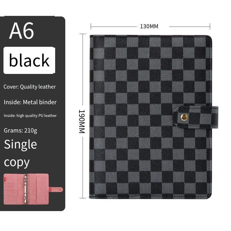 A5 A6 A7 Size PU Leather Binder Bullet Journal art Journaling