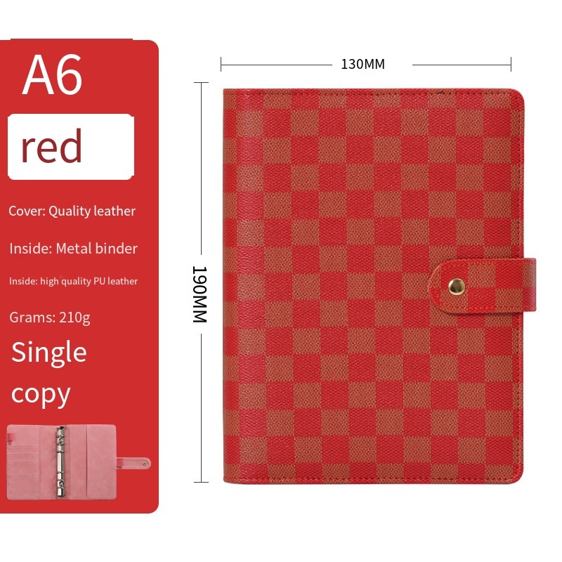 A5 A6 A7 Size PU Leather Binder Bullet Journal art Journaling
