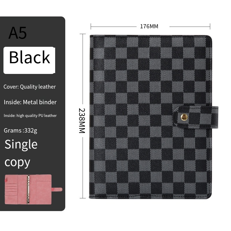 A5 A6 A7 Size PU Leather Binder Bullet Journal art Journaling