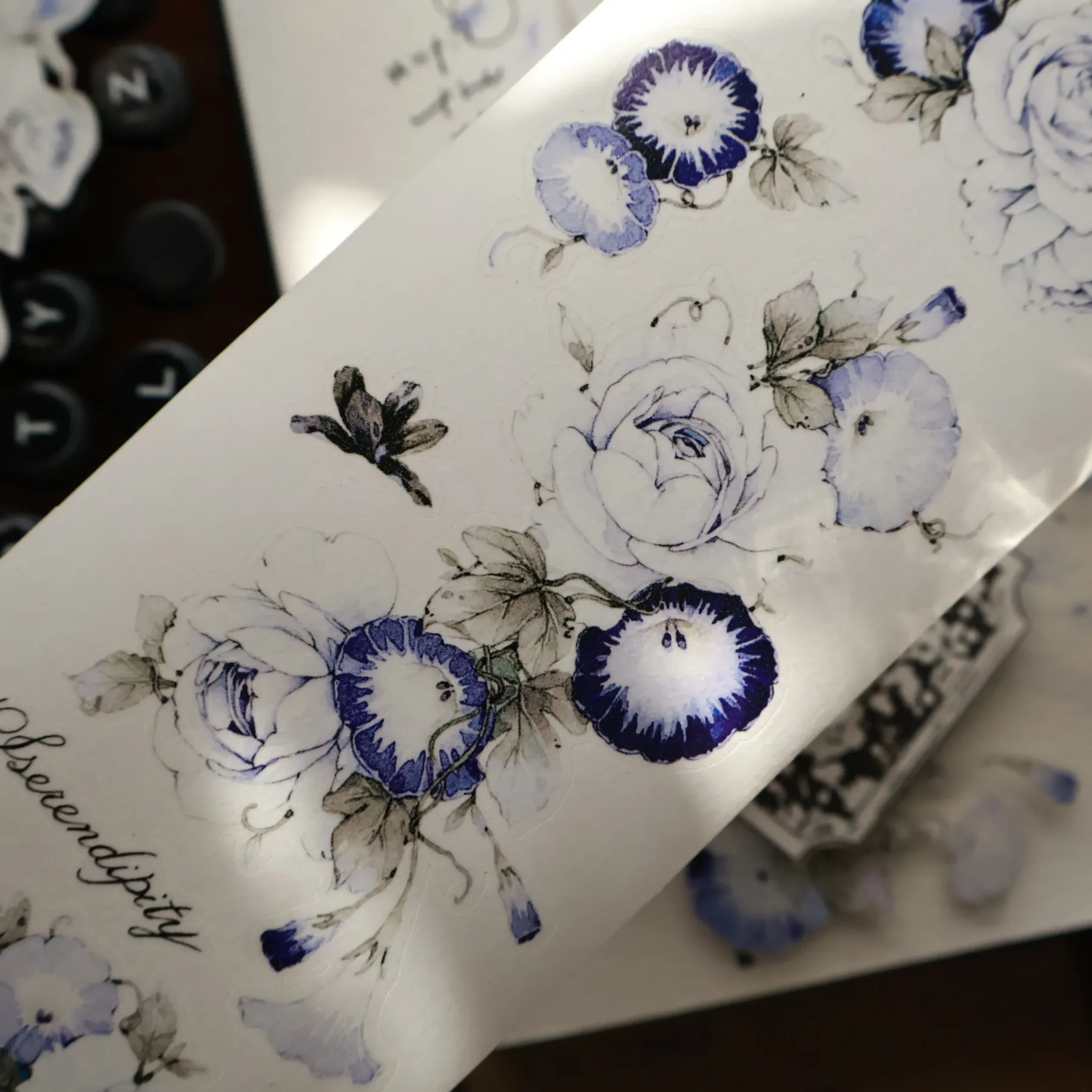 YIER Studio Floral window Washi PET Tape 2.56*78.74 inch