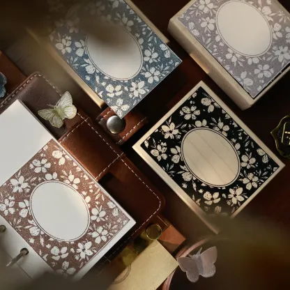 YIER Studio Flower Frame Wood Stamp