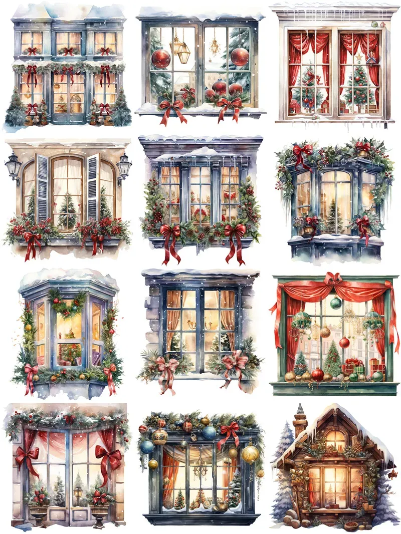 Christmas Window Theme adhesive stickers