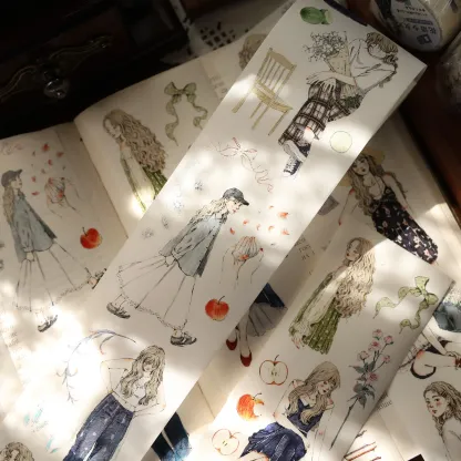 YIER Studio Girl PET Washi Tape 2.36*196.85 inch