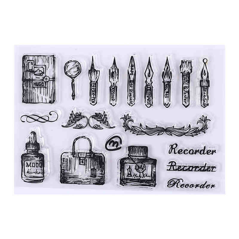 17 Style Clear Silicone Stamps for DIY Scrapbooking Card Making
