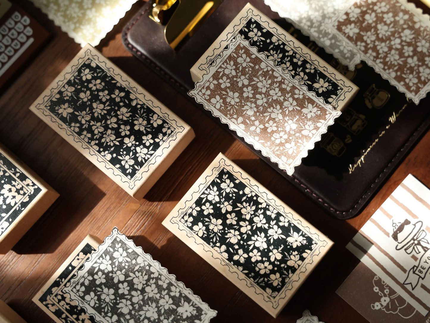 YIER Studio Floral Wood Stamp