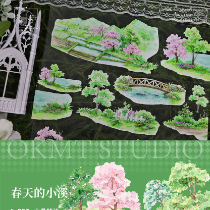 OKMT Season Scenery Theme PET Tape