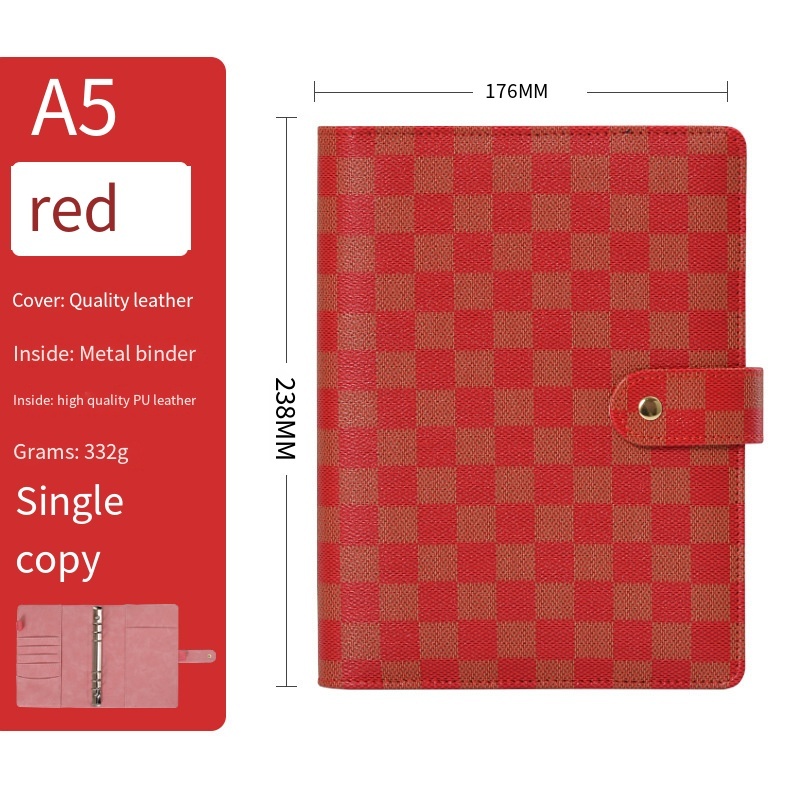 A5 A6 A7 Size PU Leather Binder Bullet Journal art Journaling