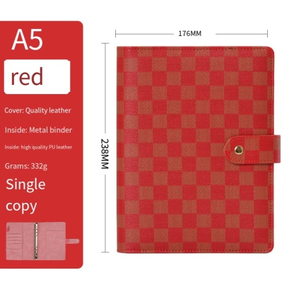 A5 A6 A7 Size PU Leather Binder Bullet Journal art Journaling