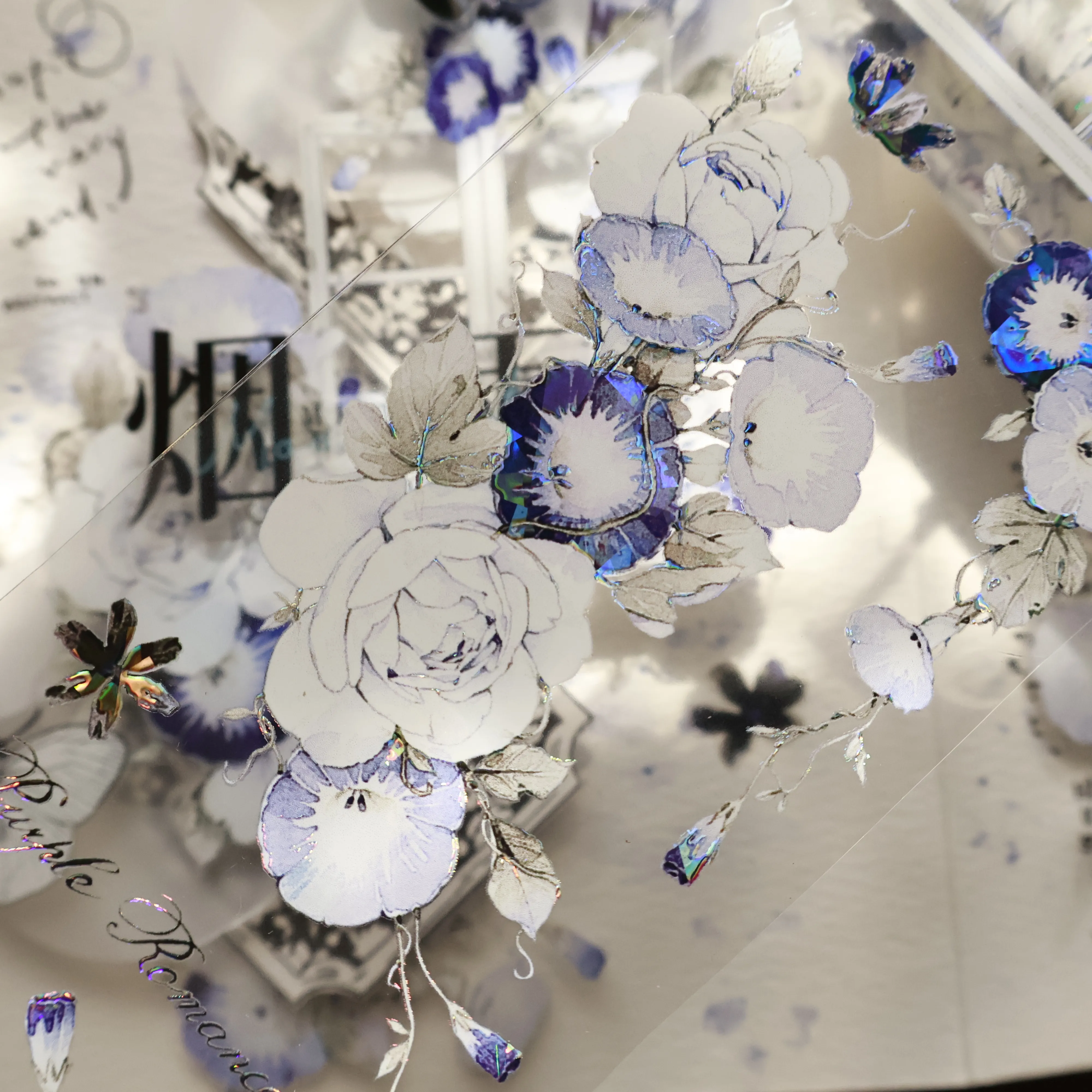 YIER Studio Floral window Washi PET Tape 2.56*78.74 inch