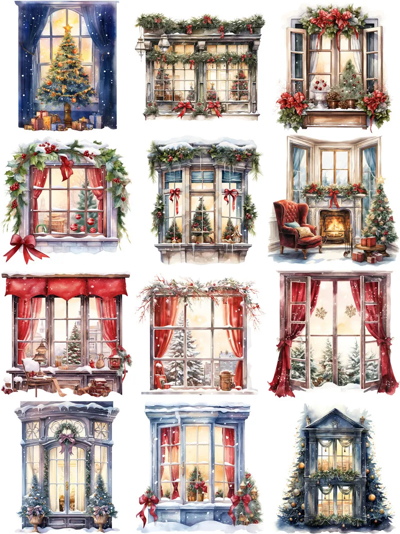 Christmas Window Theme adhesive stickers