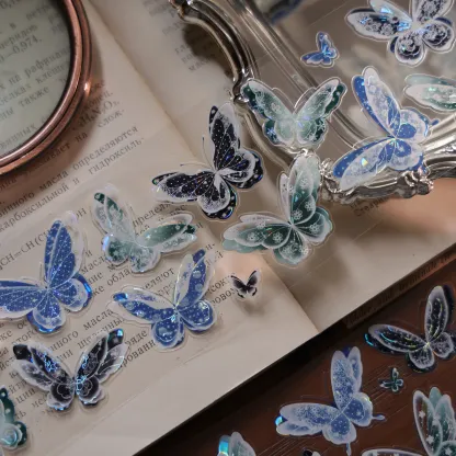 YIER Studio Pre-cut transparent Butterfly PET Tape