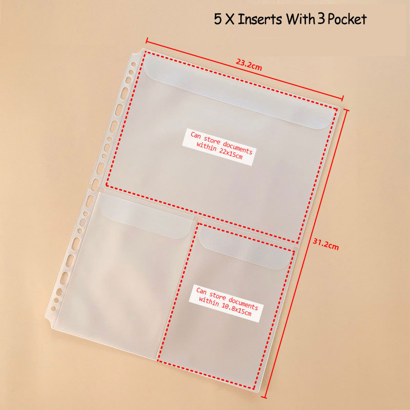 A4 Size Die And Stamp Storage Folder Storage Book Binder Pockets Bags