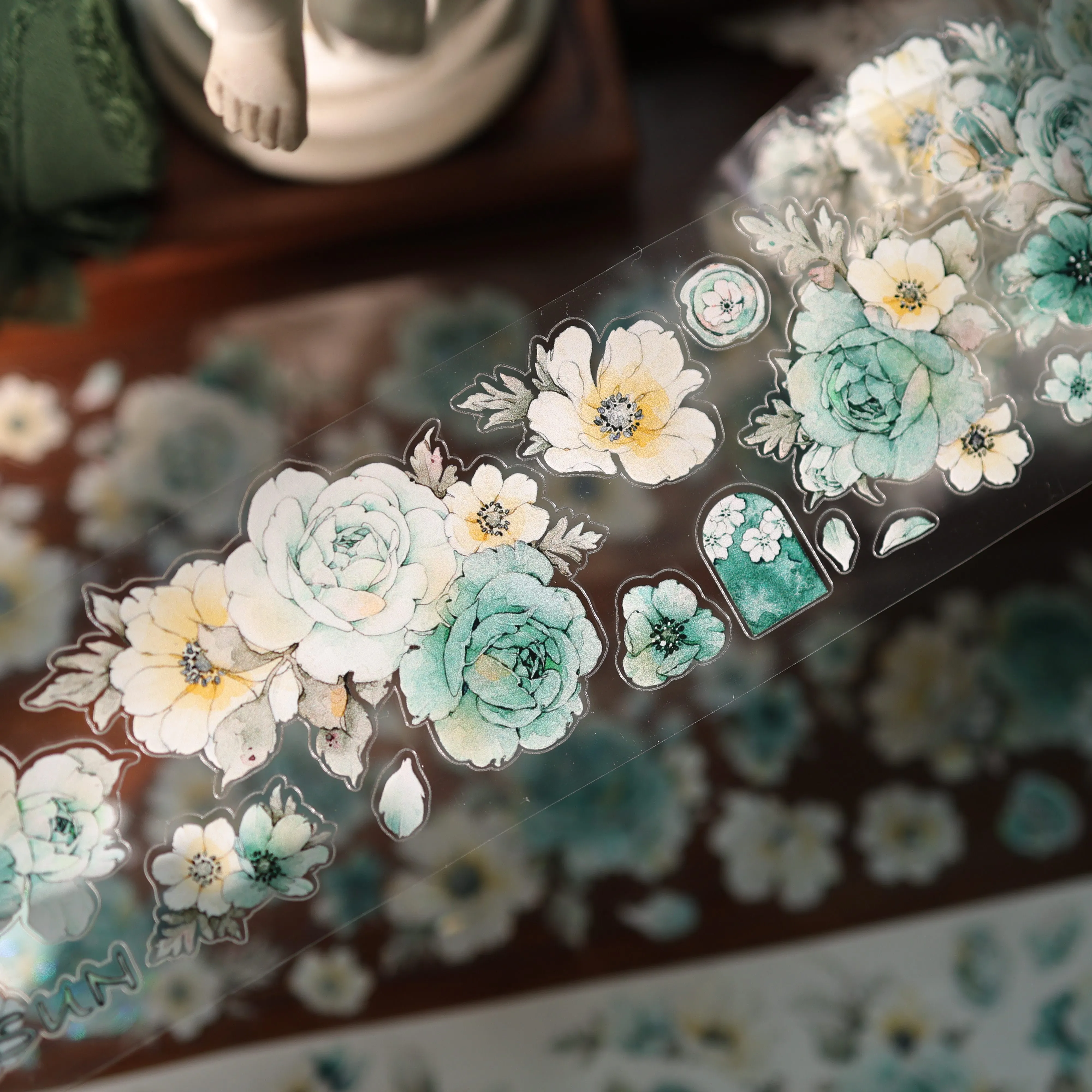 YIER Studio Summer Four-Leaf Clover PET Tape