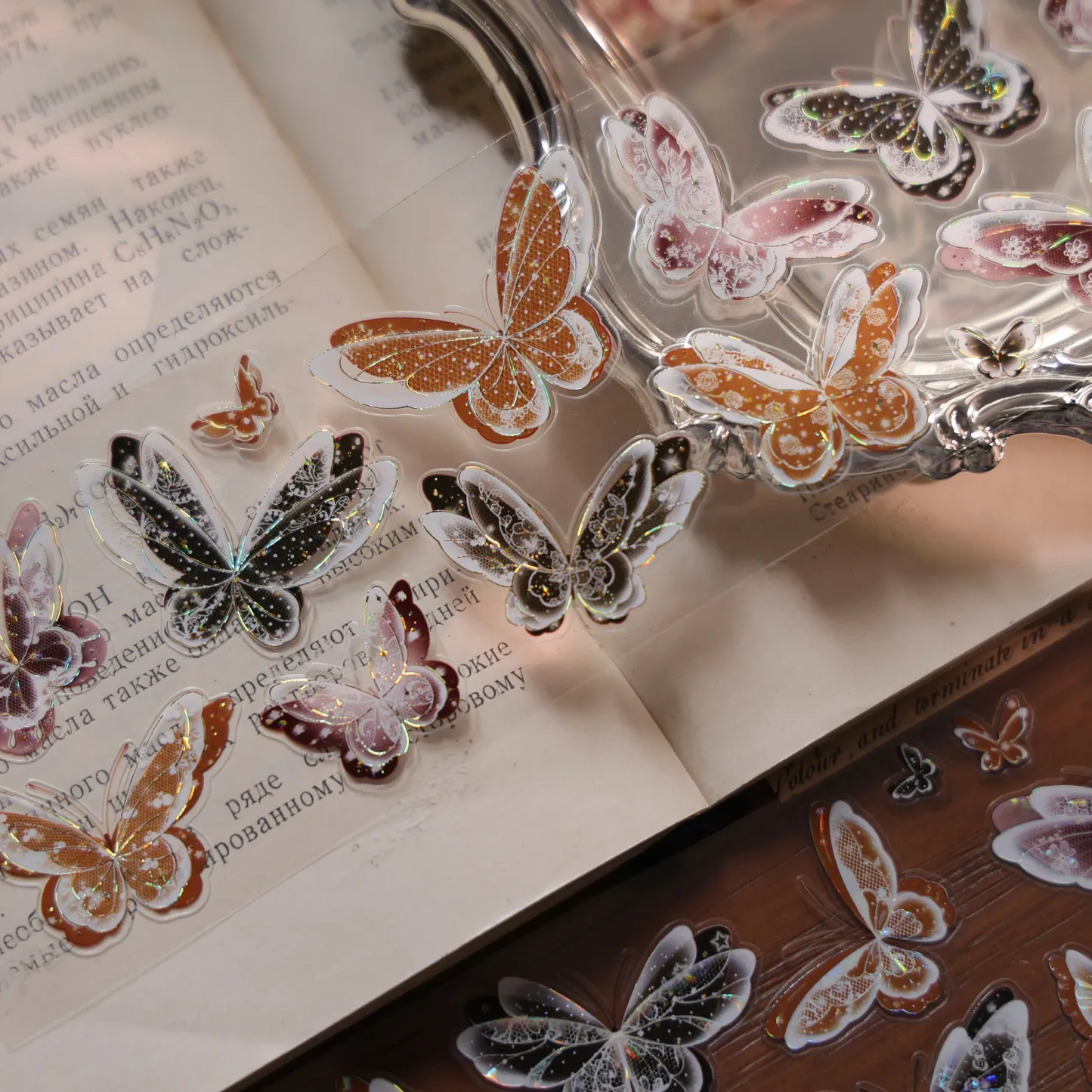 YIER Studio Pre-cut transparent Butterfly PET Tape
