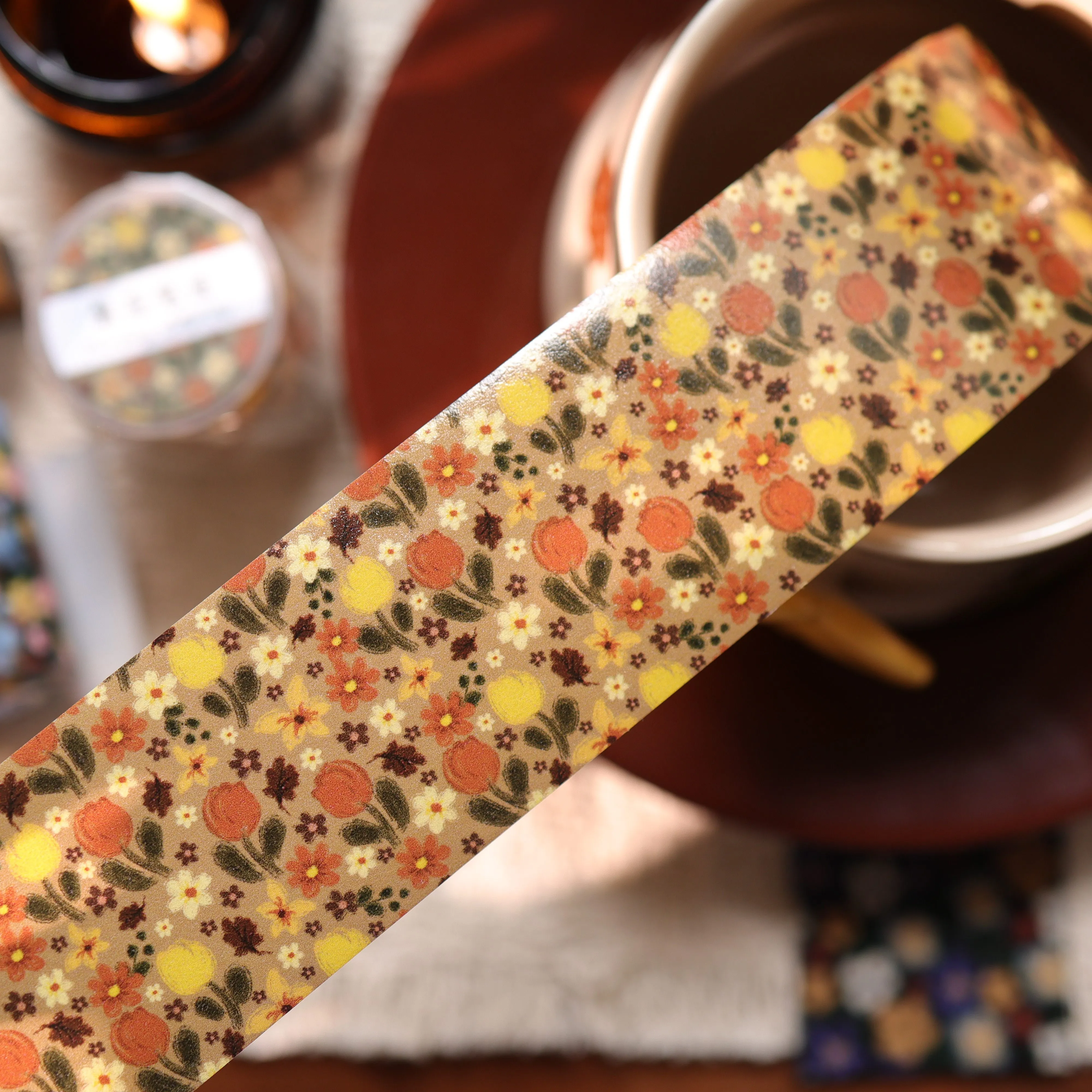 YIER Studio Small Floral painting Washi Tape 1.65*118.11 inch