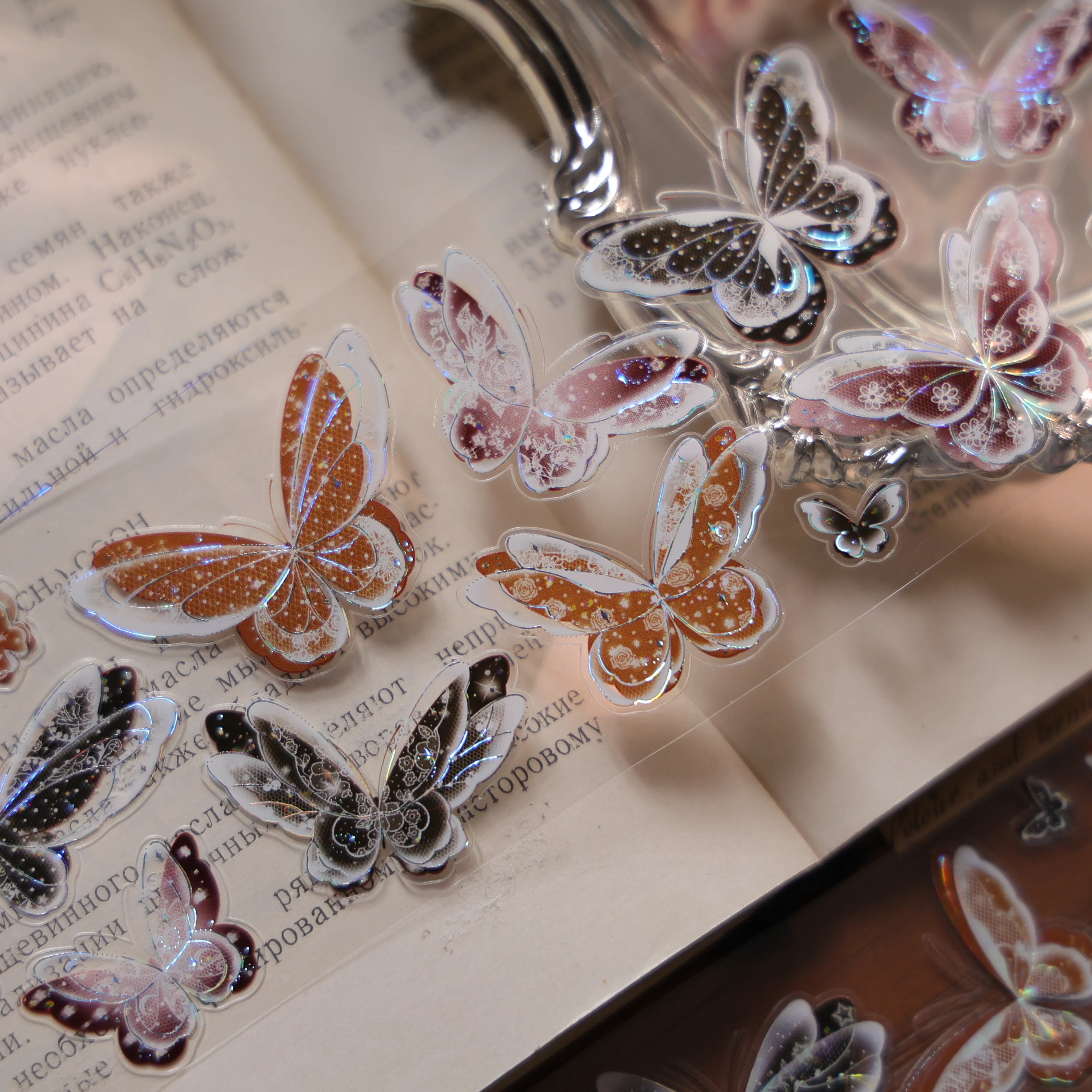YIER Studio Pre-cut transparent Butterfly PET Tape